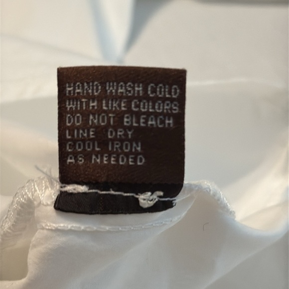 J. McLaughlin White Ruffle Sleeve Baylee Blouse Size L - Picture 14 of 14